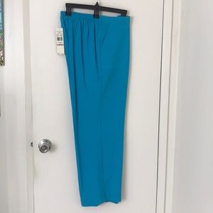 Alfred Dunner turquoise pants